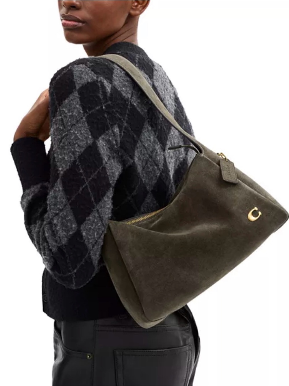 Coach Lola Bag in Olive Suede – New with Tags